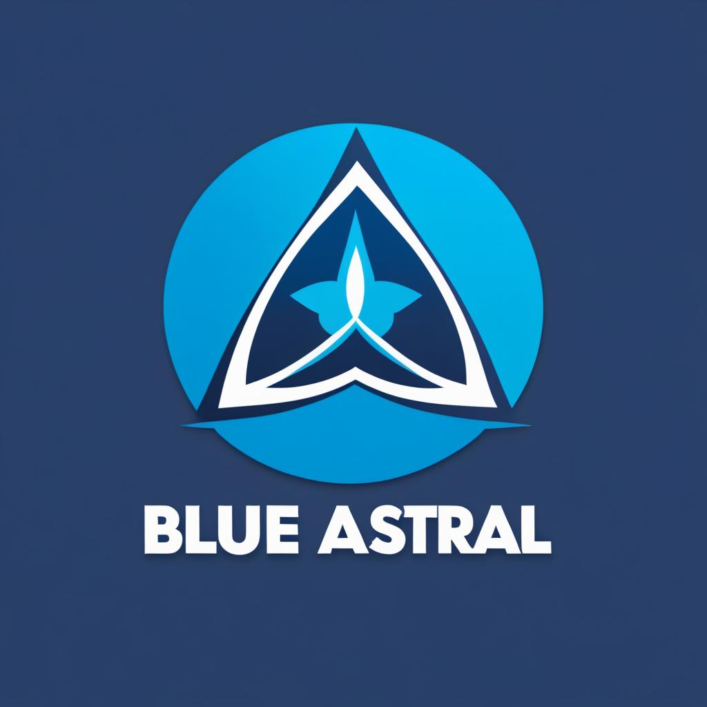  Logo, Blue astral