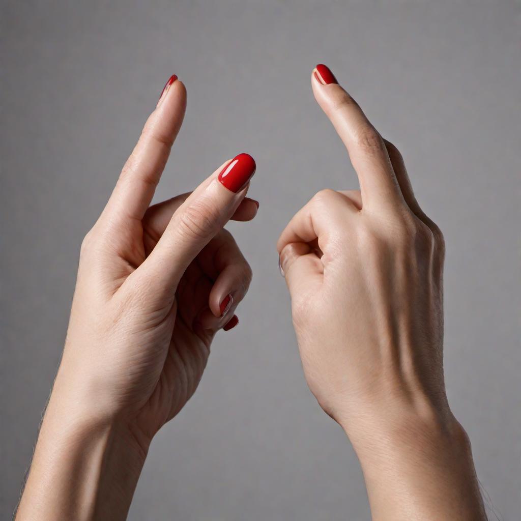  A detailed and accurate image of both a male and a female hand in different expressive positions. The hands should be in natural, realistic poses that convey various emotions and actions. Focus on the positioning and attitude of the hands to express emotions rather than on overly detailed textures. The background should be neutral to highlight the hands' expressiveness. hyperrealistic, full body, detailed clothing, highly detailed, cinematic lighting, stunningly beautiful, intricate, sharp focus, f/1. 8, 85mm, (centered image composition), (professionally color graded), ((bright soft diffused light)), volumetric fog, trending on instagram, trending on tumblr, HDR 4K, 8K