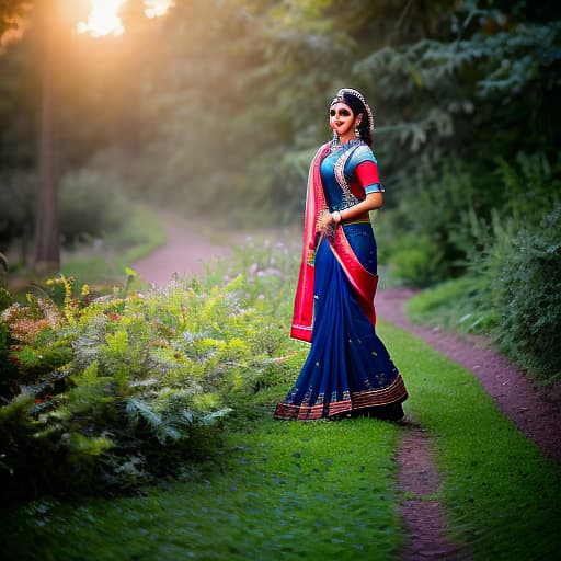 redshift style Shrikrishna hyperrealistic, full body, detailed clothing, highly detailed, cinematic lighting, stunningly beautiful, intricate, sharp focus, f/1. 8, 85mm, (centered image composition), (professionally color graded), ((bright soft diffused light)), volumetric fog, trending on instagram, trending on tumblr, HDR 4K, 8K