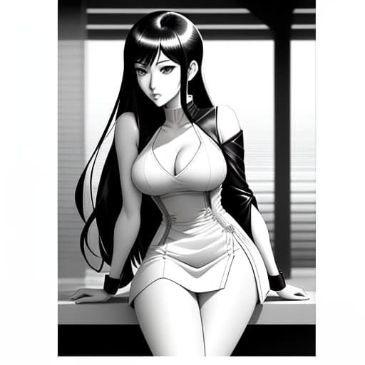  A pretty girl is sitting by the pool. Leaning back, relaxing, summer, pool, girl., (Manga Style, Yusuke Murata, Satoshi Kon, Ken Sugimori, Hiromu Arakawa), Pencil drawing, (B&W:1.2), Low detail, sketch, concept art, Anime style, line art, webtoon, manhua, chalk, hand drawn, defined lines, simple shades, simplistic, manga page, minimalistic, High contrast, Precision artwork, Linear compositions, Scalable artwork, Digital art, High Contrast Shadows hyperrealistic, full body, detailed clothing, highly detailed, cinematic lighting, stunningly beautiful, intricate, sharp focus, f/1. 8, 85mm, (centered image composition), (professionally color graded), ((bright soft diffused light)), volumetric fog, trending on instagram, trending on tumblr, HDR 4K, 8K