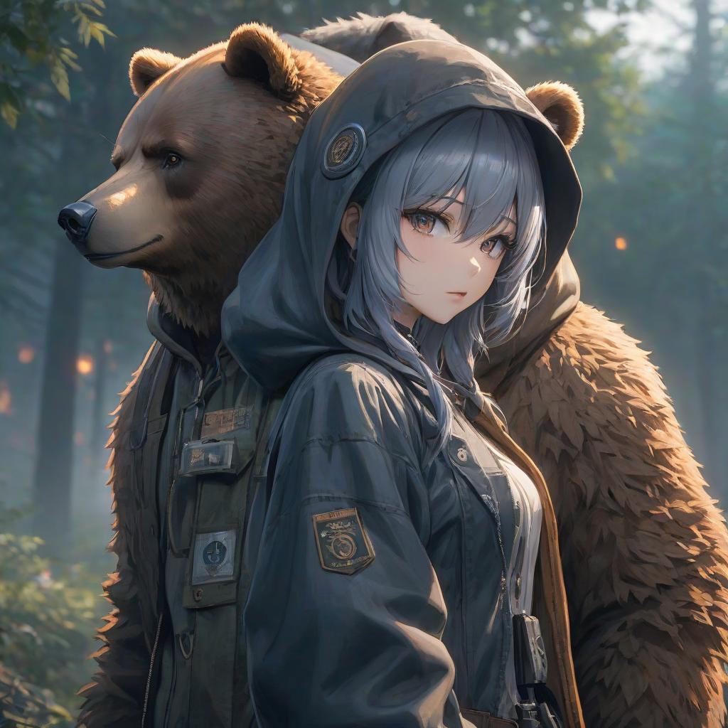  anime artwork Stalker, bear . anime style, key visual, vibrant, studio anime, highly detailed hyperrealistic, full body, detailed clothing, highly detailed, cinematic lighting, stunningly beautiful, intricate, sharp focus, f/1. 8, 85mm, (centered image composition), (professionally color graded), ((bright soft diffused light)), volumetric fog, trending on instagram, trending on tumblr, HDR 4K, 8K