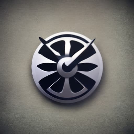 IconsMi turbine blades logo hyperrealistic, full body, detailed clothing, highly detailed, cinematic lighting, stunningly beautiful, intricate, sharp focus, f/1. 8, 85mm, (centered image composition), (professionally color graded), ((bright soft diffused light)), volumetric fog, trending on instagram, trending on tumblr, HDR 4K, 8K