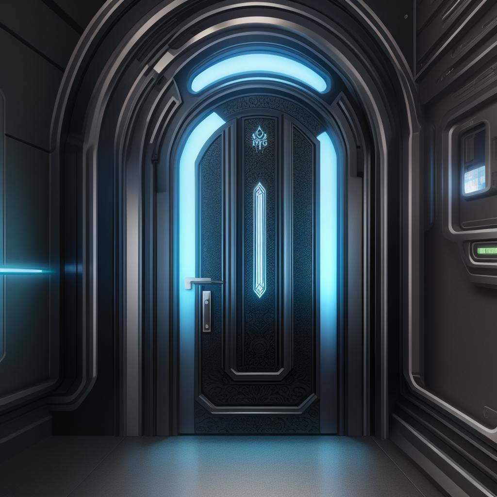  , futuristic door, (masterpiece, best quality), intricate details, HDR 4K, 8K