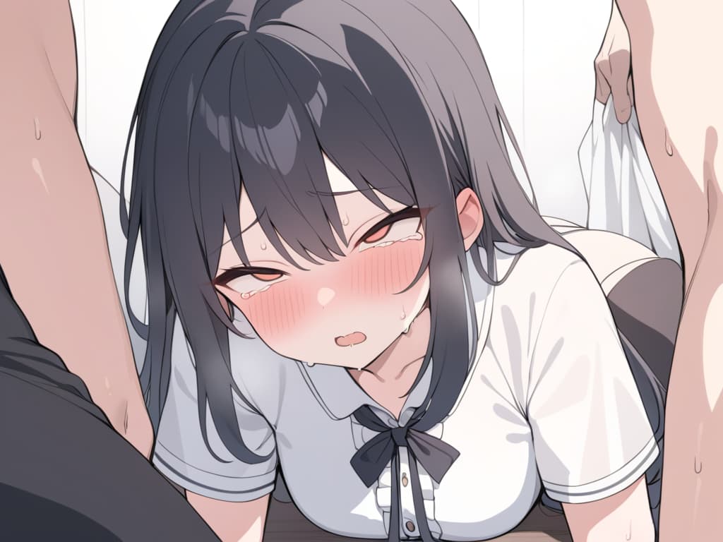  Black hair, big s, insertion, piles, , sweat, blush, , rough breath, ahegao, crawl, crying, crying, feeding women, beds, women ed by boys, elementary students, masterpiece, best quality,8k,ultra detailed,high resolution,an extremely delicate and beautiful,hyper detail