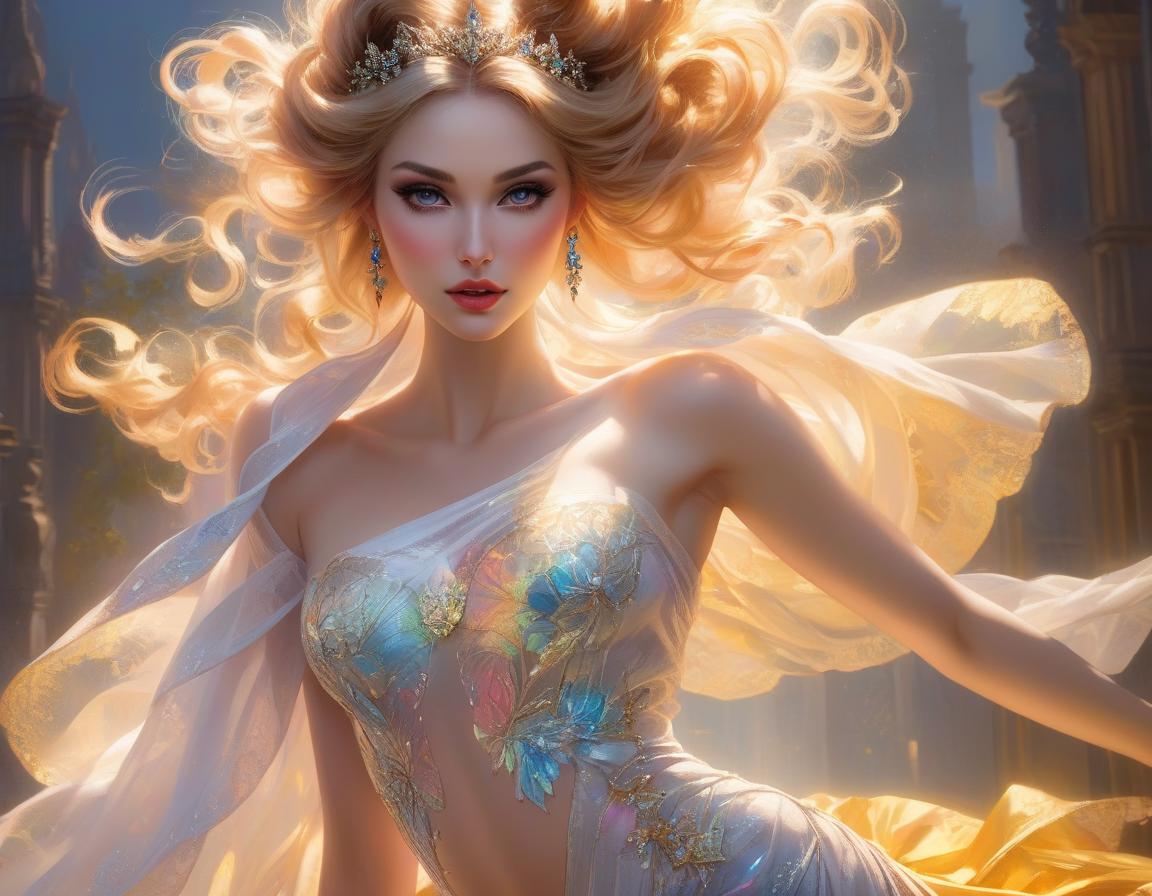  wonderful girl, fantastic face, Caucasian, beautiful look, detailed hair, ultra Focus, illuminated face, detailed Face, 8k Resolution, painted, Brush strokes, razumov style and garmash style, Rolf Armstrong, Ray Caesar, Fragonard. Surrealism, hyperrealism. dry brush, Detailed face, perfect face, perfect clear eyes, perfect lips., Broken Glass effect, no background, stunning, something that even doesn't exist, mythical being, energy, molecular, textures, iridescent and luminescent scales, breathtaking beauty, pure perfection, divine presence, unforgettable, impressive, breathtaking beauty, Volumetric light, auras, rays, vivid colors reflects hyperrealistic, full body, detailed clothing, highly detailed, cinematic lighting, stunningly beautiful, intricate, sharp focus, f/1. 8, 85mm, (centered image composition), (professionally color graded), ((bright soft diffused light)), volumetric fog, trending on instagram, trending on tumblr, HDR 4K, 8K