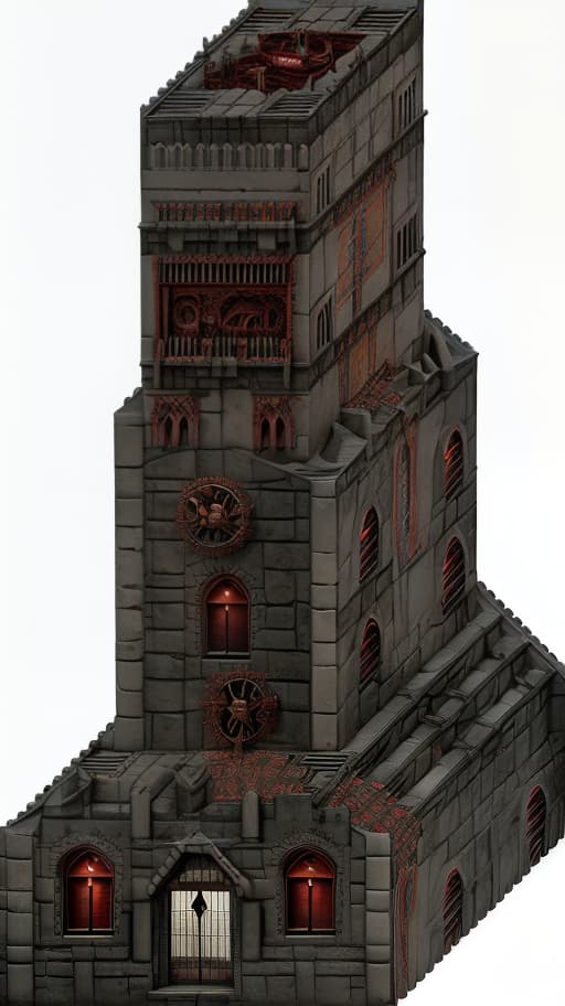 dvarchmodern Middle Ages, building for demons, building in good condition hyperrealistic, full body, detailed clothing, highly detailed, cinematic lighting, stunningly beautiful, intricate, sharp focus, f/1. 8, 85mm, (centered image composition), (professionally color graded), ((bright soft diffused light)), volumetric fog, trending on instagram, trending on tumblr, HDR 4K, 8K