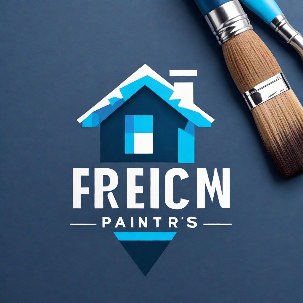  A professional and modern logo for a business named 'Perfectionist Painters' that specializes in exterior painting. The logo should feature a clean and stylish design related to painting, such as paint brushes, a paint roller, and possibly a silhouette of a house or building. Use a trustworthy color palette, such as blues and whites. Include the business name 'Perfectionist Painters' in a professional font. hyperrealistic, full body, detailed clothing, highly detailed, cinematic lighting, stunningly beautiful, intricate, sharp focus, f/1. 8, 85mm, (centered image composition), (professionally color graded), ((bright soft diffused light)), volumetric fog, trending on instagram, trending on tumblr, HDR 4K, 8K