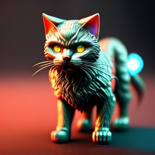 estilovintedois zombie cat mini size gaming character hyperrealistic, full body, detailed clothing, highly detailed, cinematic lighting, stunningly beautiful, intricate, sharp focus, f/1. 8, 85mm, (centered image composition), (professionally color graded), ((bright soft diffused light)), volumetric fog, trending on instagram, trending on tumblr, HDR 4K, 8K