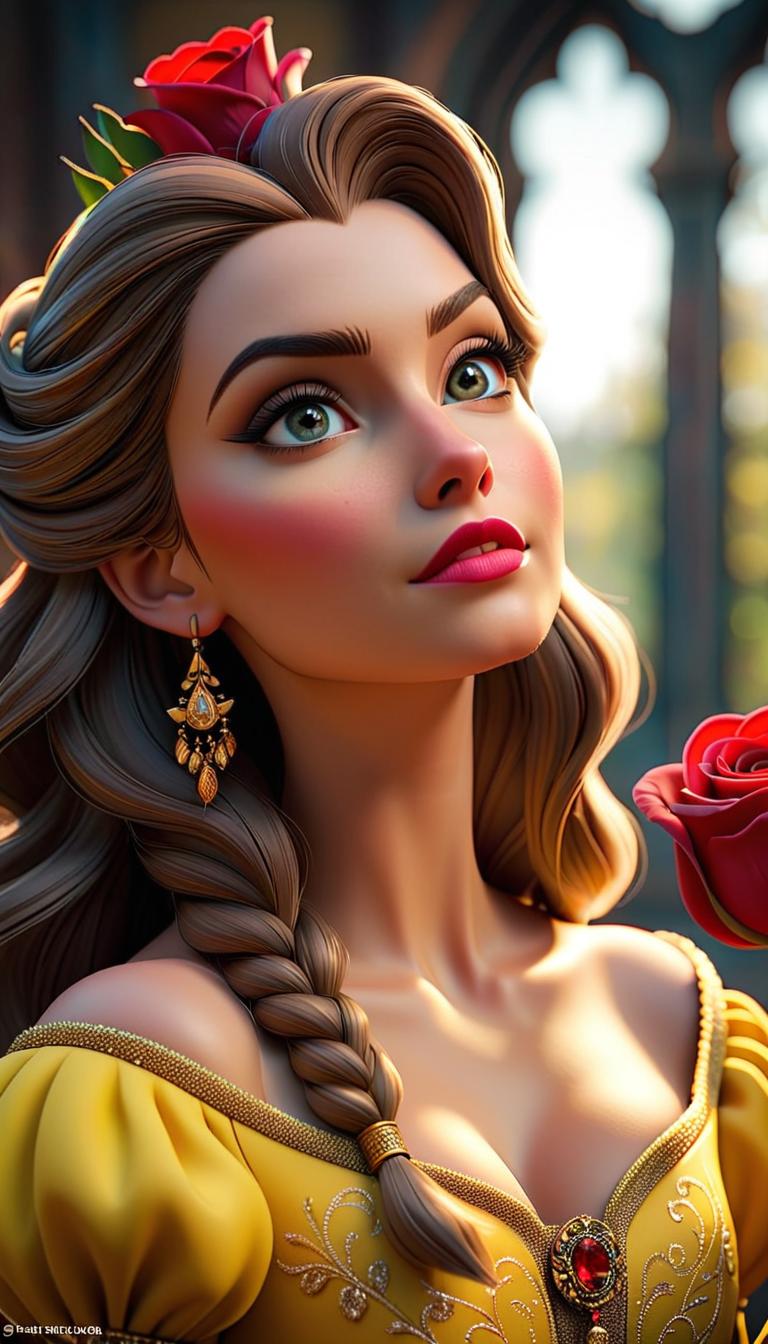  Professional 3D model of Beauty and the beast . Rendered with Octane, the model is highly detailed,dramatic lighting. hyperrealistic, full body, detailed clothing, highly detailed, cinematic lighting, stunningly beautiful, intricate, sharp focus, f/1. 8, 85mm, (centered image composition), (professionally color graded), ((bright soft diffused light)), volumetric fog, trending on instagram, trending on tumblr, HDR 4K, 8K