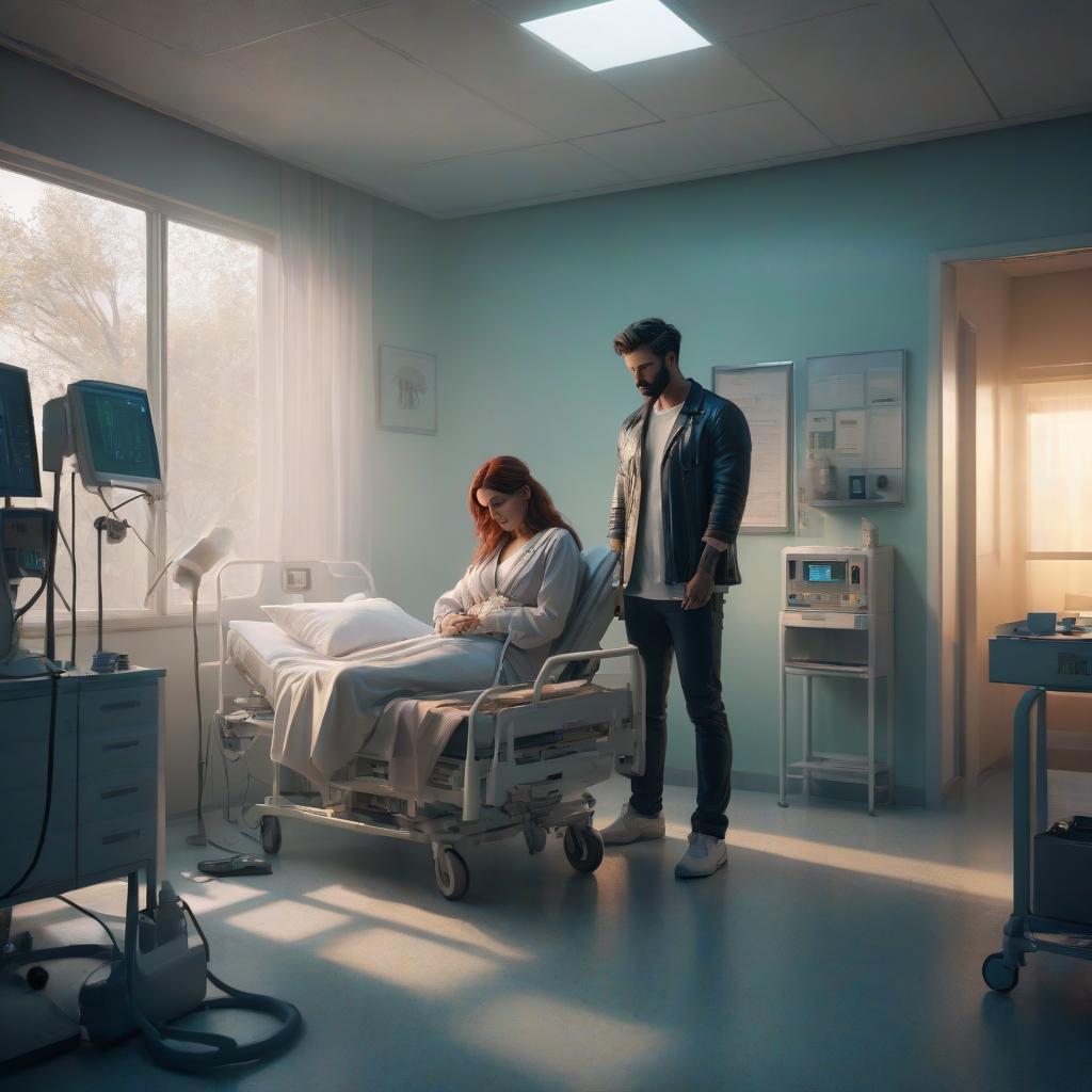  Album cover in alternative rock style, depicting a drunk girl in a hospital, looking unwell, with her boyfriend standing nearby and supporting her. hyperrealistic, full body, detailed clothing, highly detailed, cinematic lighting, stunningly beautiful, intricate, sharp focus, f/1. 8, 85mm, (centered image composition), (professionally color graded), ((bright soft diffused light)), volumetric fog, trending on instagram, trending on tumblr, HDR 4K, 8K