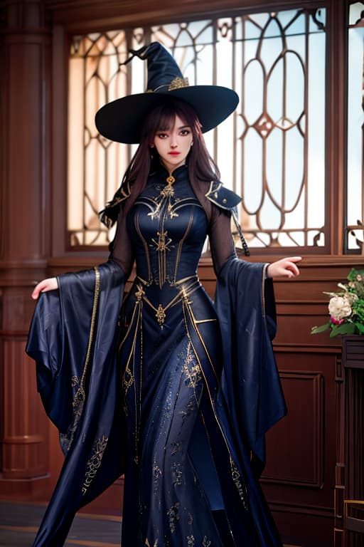  witch hyperrealistic, full body, detailed clothing, highly detailed, cinematic lighting, stunningly beautiful, intricate, sharp focus, f/1. 8, 85mm, (centered image composition), (professionally color graded), ((bright soft diffused light)), volumetric fog, trending on instagram, trending on tumblr, HDR 4K, 8K