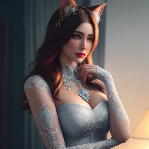  Gato hyperrealistic, full body, detailed clothing, highly detailed, cinematic lighting, stunningly beautiful, intricate, sharp focus, f/1. 8, 85mm, (centered image composition), (professionally color graded), ((bright soft diffused light)), volumetric fog, trending on instagram, trending on tumblr, HDR 4K, 8K