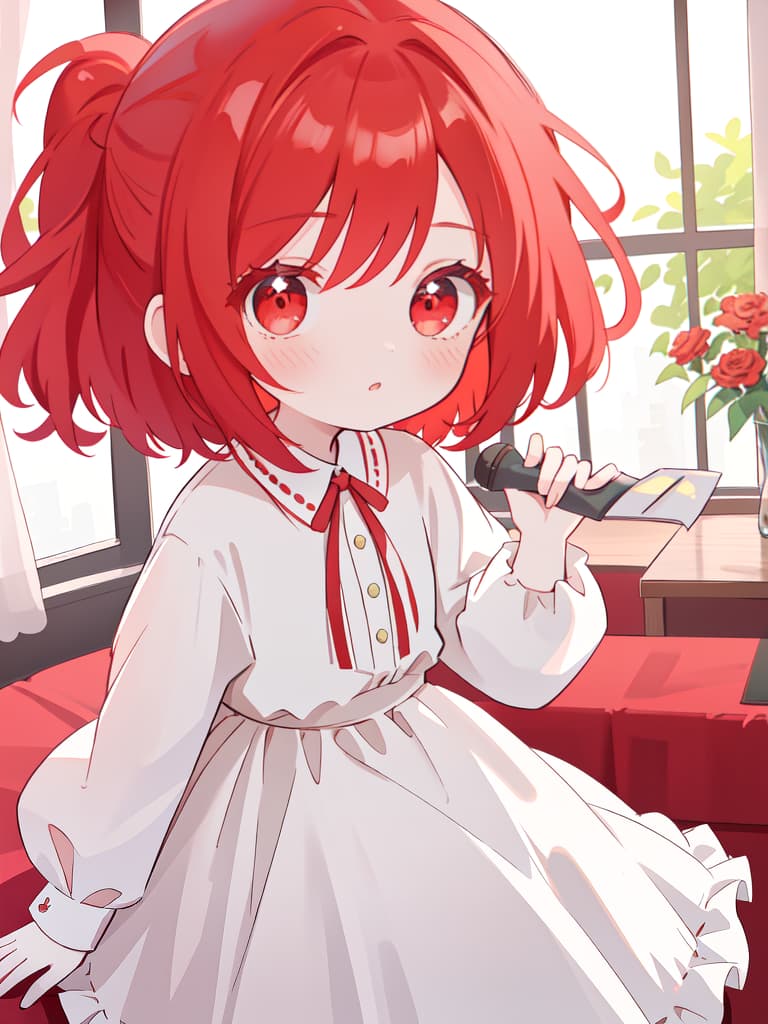  A cute girl with red hairA cute girl with red hair, masterpiece, best quality,8k,ultra detailed,high resolution,an extremely delicate and beautiful,hyper detail