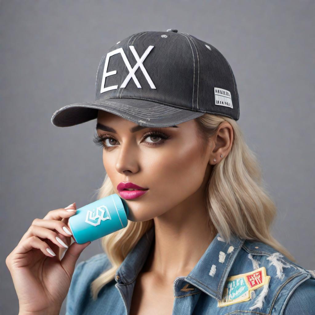  Design 1: A retro-inspired snapback hat with a neon color palette and bold geometric patterns. Design 2: A distressed denim trucker hat with a vintage Generation X logo in white embroidery. Design 3: A baseball cap featuring an abstract graphic print in a grayscale color scheme with the words 'Gen X' in a modern font. hyperrealistic, full body, detailed clothing, highly detailed, cinematic lighting, stunningly beautiful, intricate, sharp focus, f/1. 8, 85mm, (centered image composition), (professionally color graded), ((bright soft diffused light)), volumetric fog, trending on instagram, trending on tumblr, HDR 4K, 8K