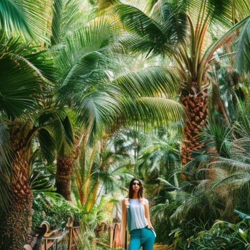 analog style Tropical Paradise hyperrealistic, full body, detailed clothing, highly detailed, cinematic lighting, stunningly beautiful, intricate, sharp focus, f/1. 8, 85mm, (centered image composition), (professionally color graded), ((bright soft diffused light)), volumetric fog, trending on instagram, trending on tumblr, HDR 4K, 8K