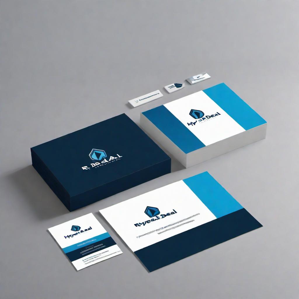  A modern, sleek logo design for R Deal Investments, a real estate acquisition and development company. The design should be professional and suitable for various mediums, including corporate letterhead, business cards, and signage. Incorporate elements of real estate such as buildings, rooftops, or house icons, and use a color scheme with shades of blue and grey to convey trust, stability, and professionalism. Include the full company name spelled out in a stylish, readable font. hyperrealistic, full body, detailed clothing, highly detailed, cinematic lighting, stunningly beautiful, intricate, sharp focus, f/1. 8, 85mm, (centered image composition), (professionally color graded), ((bright soft diffused light)), volumetric fog, trending on instagram, trending on tumblr, HDR 4K, 8K