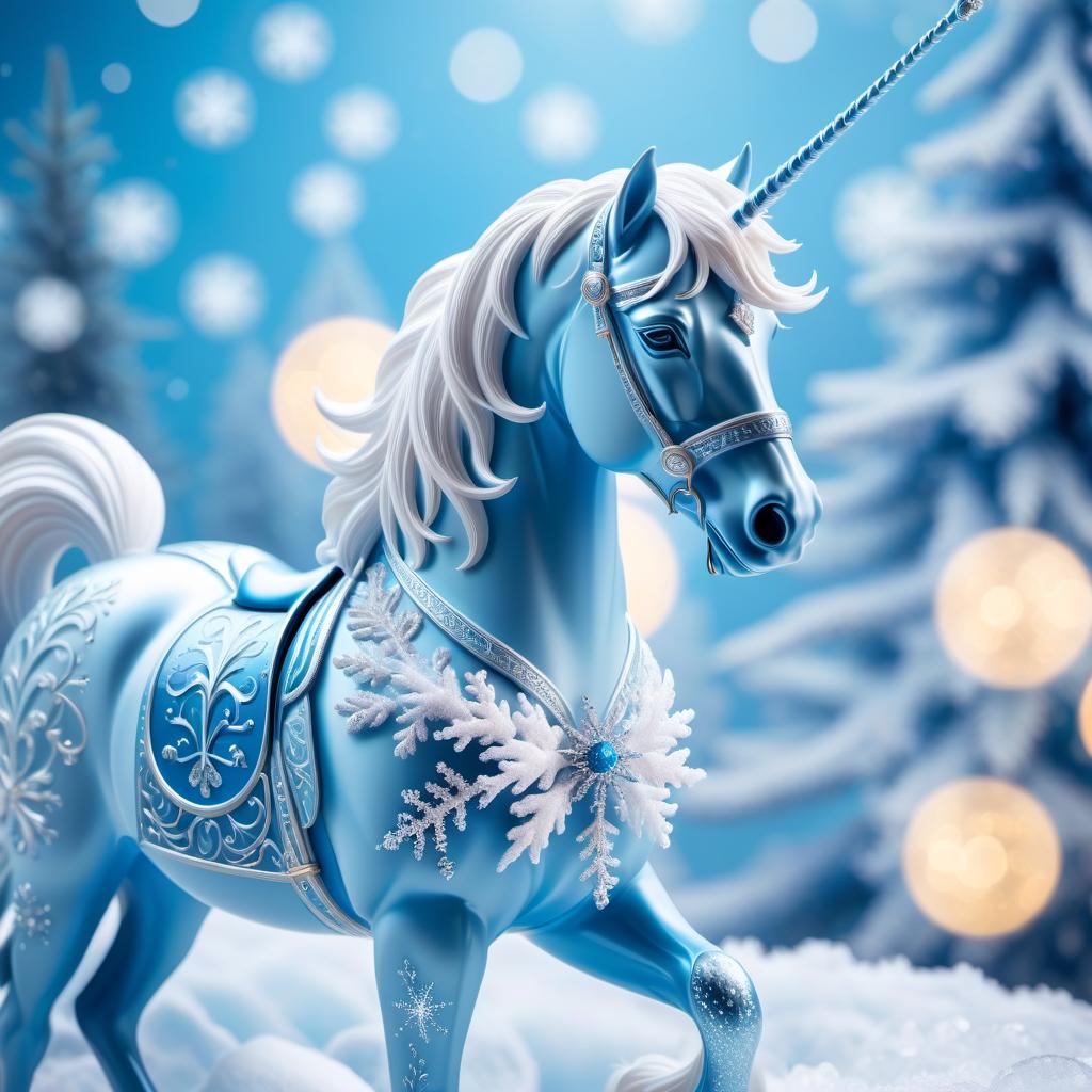  ethereal fantasy concept art of Digital image (double exposure). A carousel of ice ponies. Manes of thin openwork snowflakes. Sparkling, sparkling blue neon. Shades of white to blue. (Christmas decor: candy, caramel, wreath, poisettia). Unusual designs, sparkling surfaces. Lots of snowflakes. White snow. Silver filigree, pattern. Stylisation, decorative. Background : surrealist abstraction. Stylistics : fantasy, fairy tale, Soviet animation. High quality. Translated with DeepL.com (free version) . magnificent, celestial, ethereal, painterly, epic, majestic, magical, fantasy art, cover art, dreamy, hkmagic hyperrealistic, full body, detailed clothing, highly detailed, cinematic lighting, stunningly beautiful, intricate, sharp focus, f/1. 8, 85mm, (centered image composition), (professionally color graded), ((bright soft diffused light)), volumetric fog, trending on instagram, trending on tumblr, HDR 4K, 8K