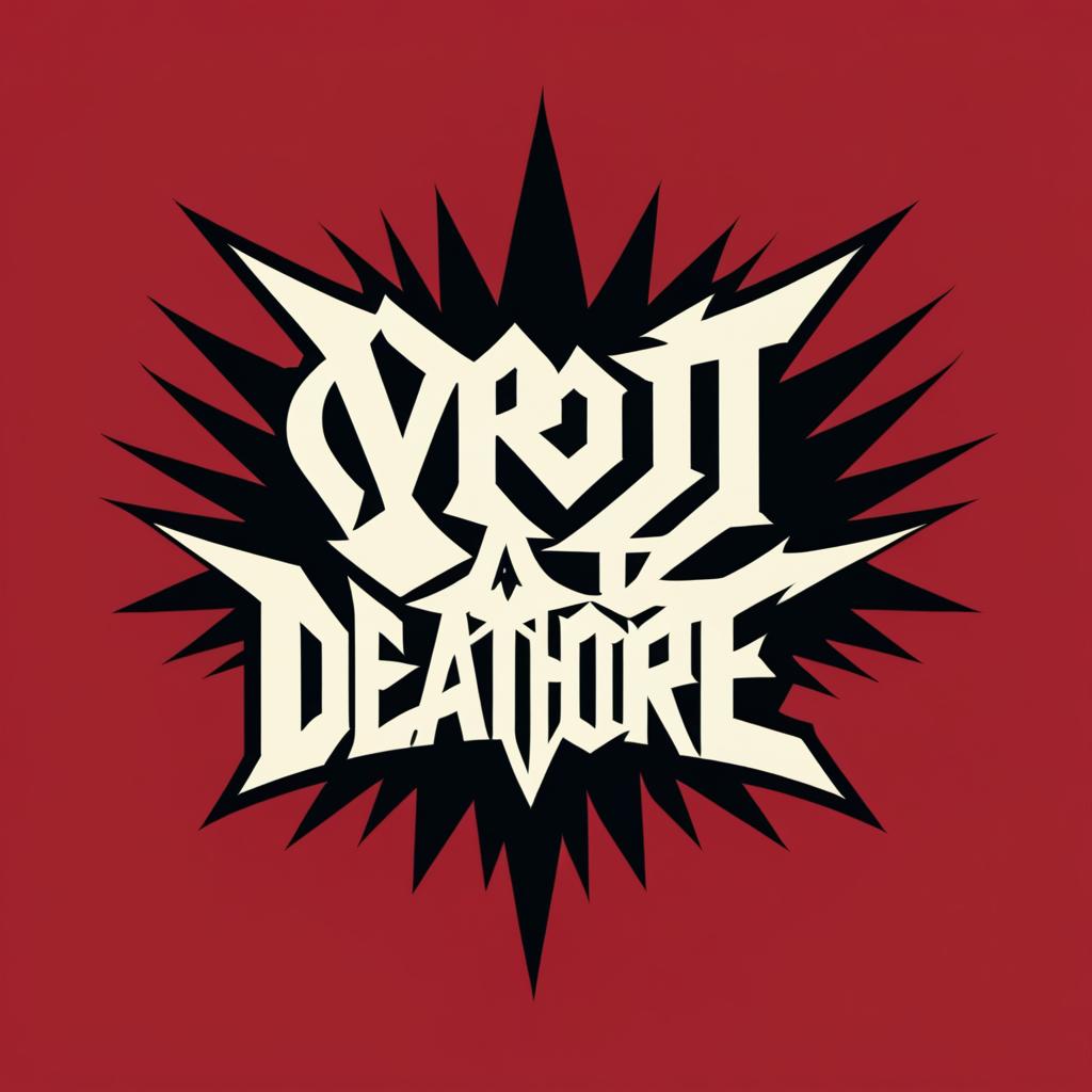  Logo, I want a spiky deathcore logo with the title “Ov Rot”