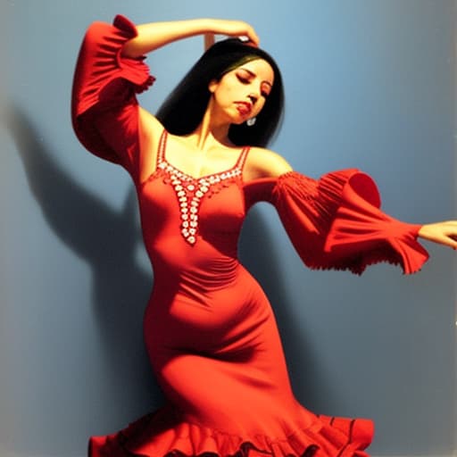  shade woman dancing flamenco