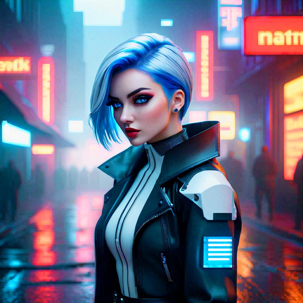  beautiful pale cyberpunk female with heavy black eyeliner, blue eyes, shaved side haircut, hyper detail, cinematic lighting, magic neon, dark red city hyperrealistic, full body, detailed clothing, highly detailed, cinematic lighting, stunningly beautiful, intricate, sharp focus, f/1. 8, 85mm, (centered image composition), (professionally color graded), ((bright soft diffused light)), volumetric fog, trending on instagram, trending on tumblr, HDR 4K, 8K