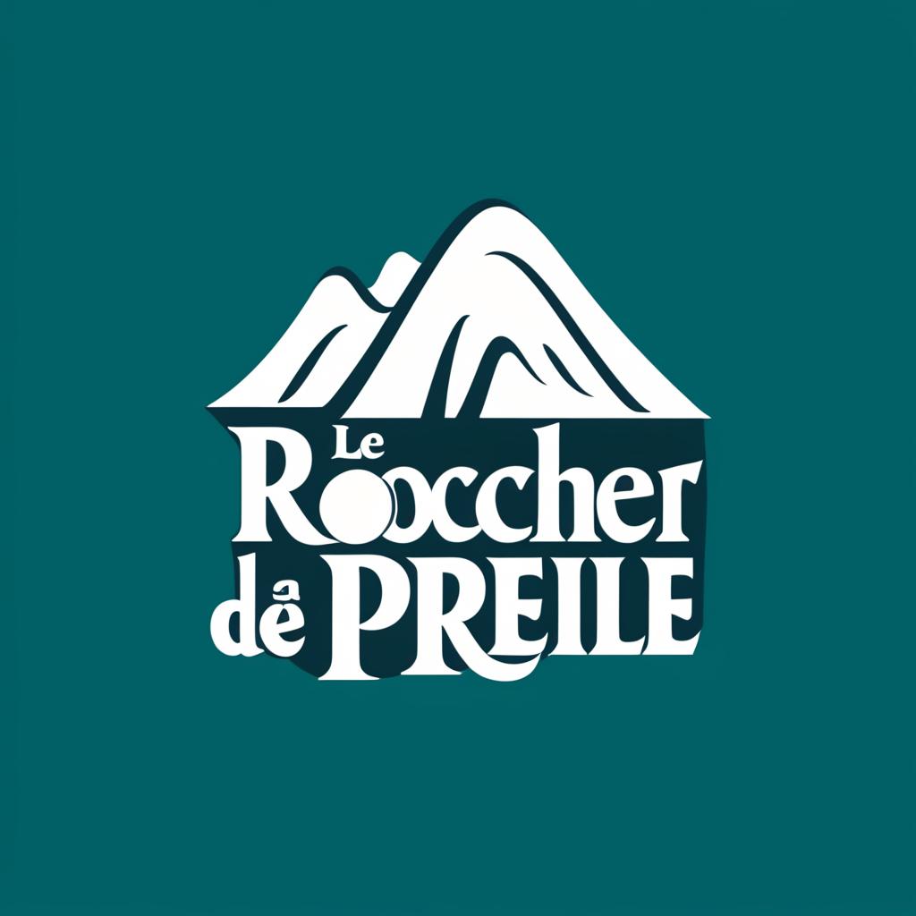  Logo, Le rocher de la perle Martinique avec le dessus en intégrant le pont du prêcheur en Martinique