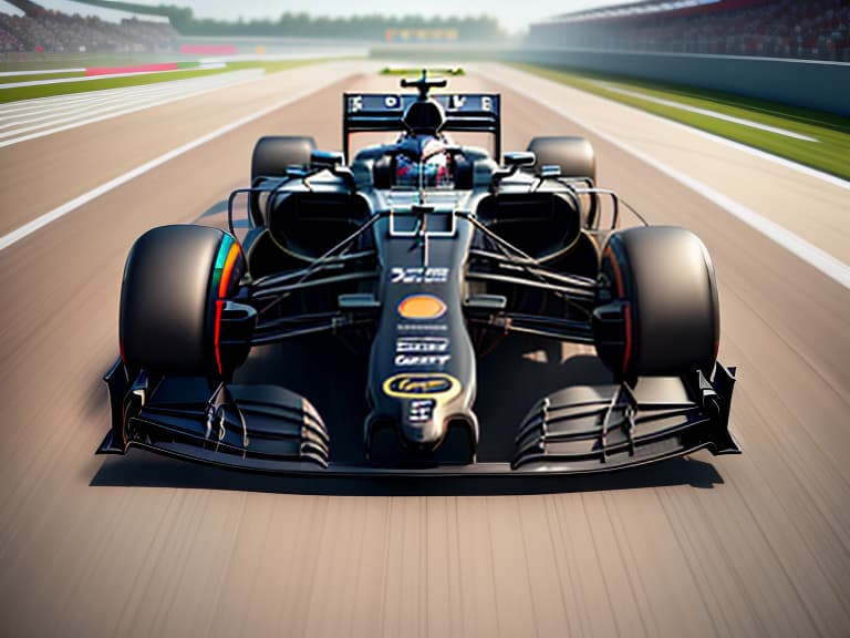  Formula 1. Two cars are competing on the finish straight. hyperrealistic, full body, detailed clothing, highly detailed, cinematic lighting, stunningly beautiful, intricate, sharp focus, f/1. 8, 85mm, (centered image composition), (professionally color graded), ((bright soft diffused light)), volumetric fog, trending on instagram, trending on tumblr, HDR 4K, 8K