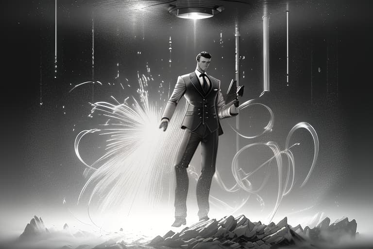  background for a scientist inventing a time machine, sketch, drawing, detailed, pencil, black and white by Adonna Khare, Paul Cadden, Pierre Yves Riveau hyperrealistic, full body, detailed clothing, highly detailed, cinematic lighting, stunningly beautiful, intricate, sharp focus, f/1. 8, 85mm, (centered image composition), (professionally color graded), ((bright soft diffused light)), volumetric fog, trending on instagram, trending on tumblr, HDR 4K, 8K