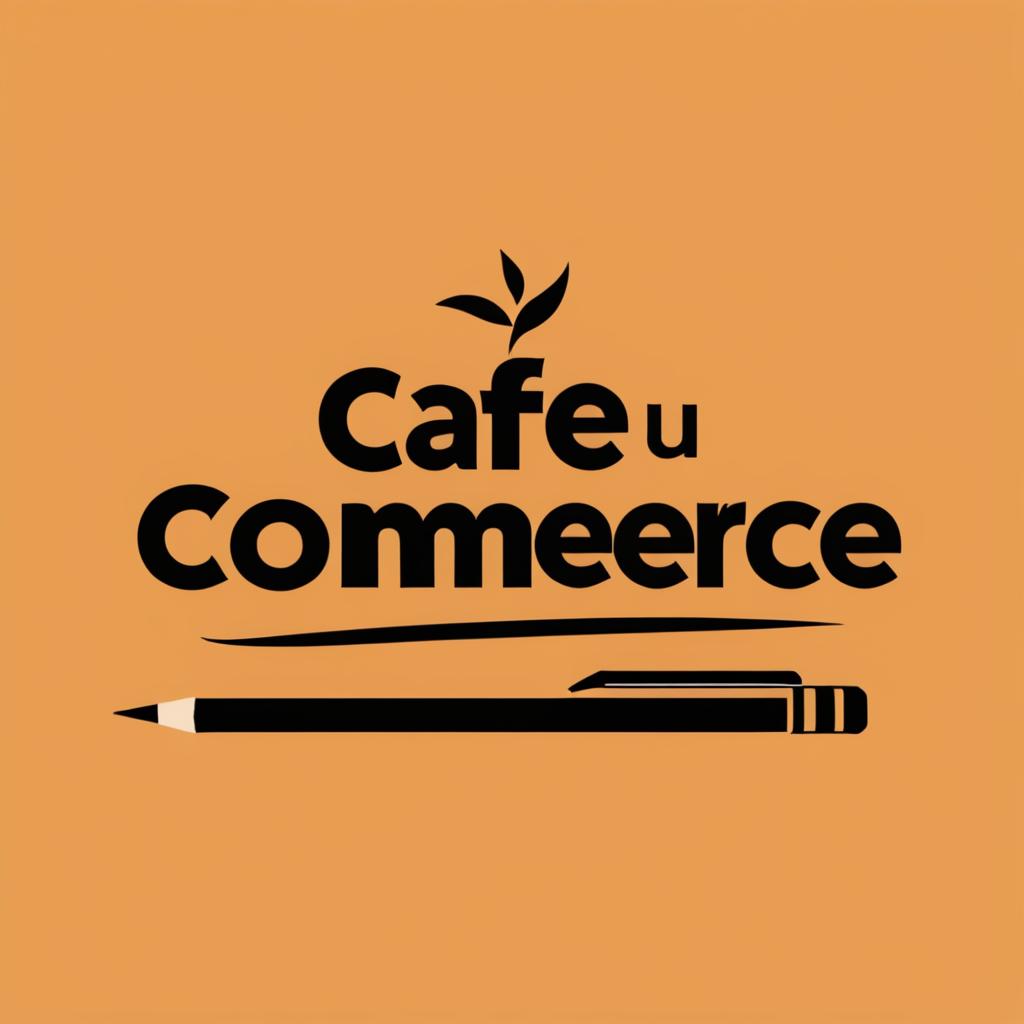  Logo, (pencil style), Café du Commerce