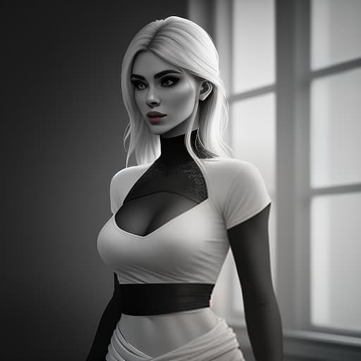  In love with black and white t shirts up to the waist. hyperrealistic, full body, detailed clothing, highly detailed, cinematic lighting, stunningly beautiful, intricate, sharp focus, f/1. 8, 85mm, (centered image composition), (professionally color graded), ((bright soft diffused light)), volumetric fog, trending on instagram, trending on tumblr, HDR 4K, 8K