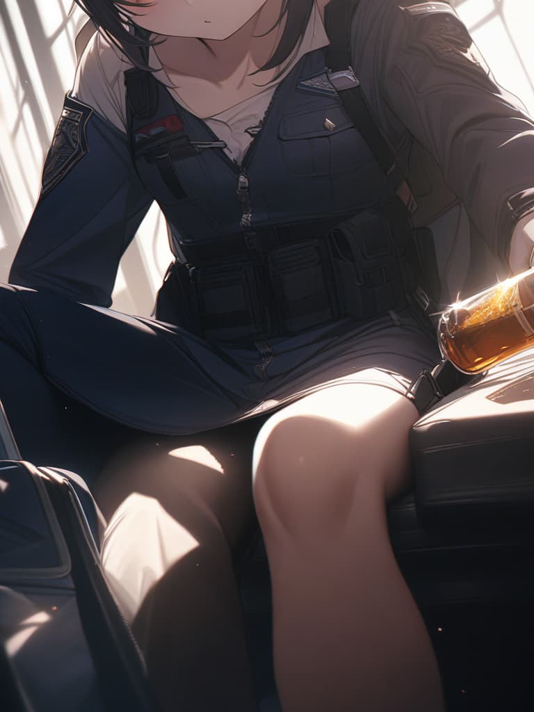  Police officer, honey, justice, cute, shoot with handguns, masterpiece, best quality,8k,ultra detailed,high resolution,an extremely delicate and beautiful,hyper detail