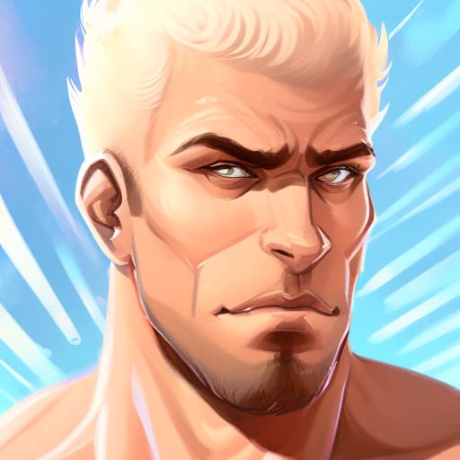 portrait+ style Russian queer strongmen brunette hunk dilf dude face