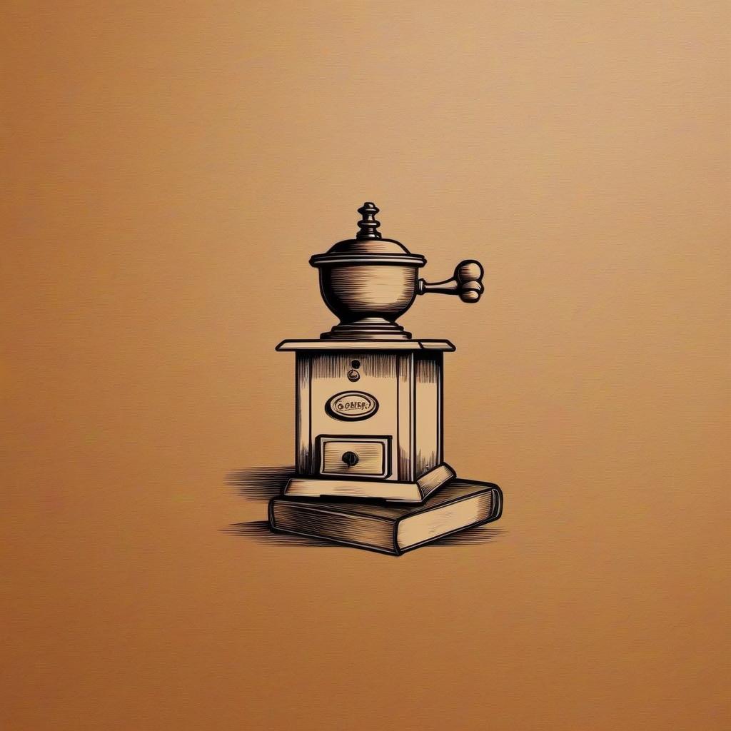  Draw a coffee grinder logo