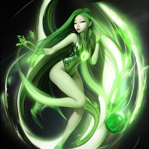  Jennie Kim beautiful green alien 16k, cinematic, hyperrealistic, photorealistic Beautiful , full body, , beautiful 