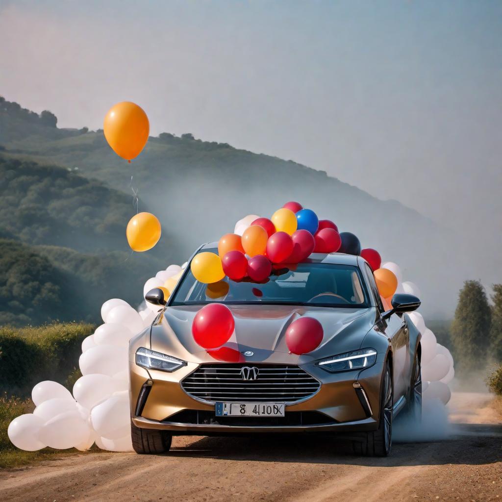  Joyeuse fête des pères avec une image de lavage d’esthétique automobile. Montrez une voiture étincelante et des outils de nettoyage automobile, avec une ambiance festive et des éléments comme des ballons ou des bannières de fête. Écrivez "Bonne fête des pères" sur l'image. hyperrealistic, full body, detailed clothing, highly detailed, cinematic lighting, stunningly beautiful, intricate, sharp focus, f/1. 8, 85mm, (centered image composition), (professionally color graded), ((bright soft diffused light)), volumetric fog, trending on instagram, trending on tumblr, HDR 4K, 8K