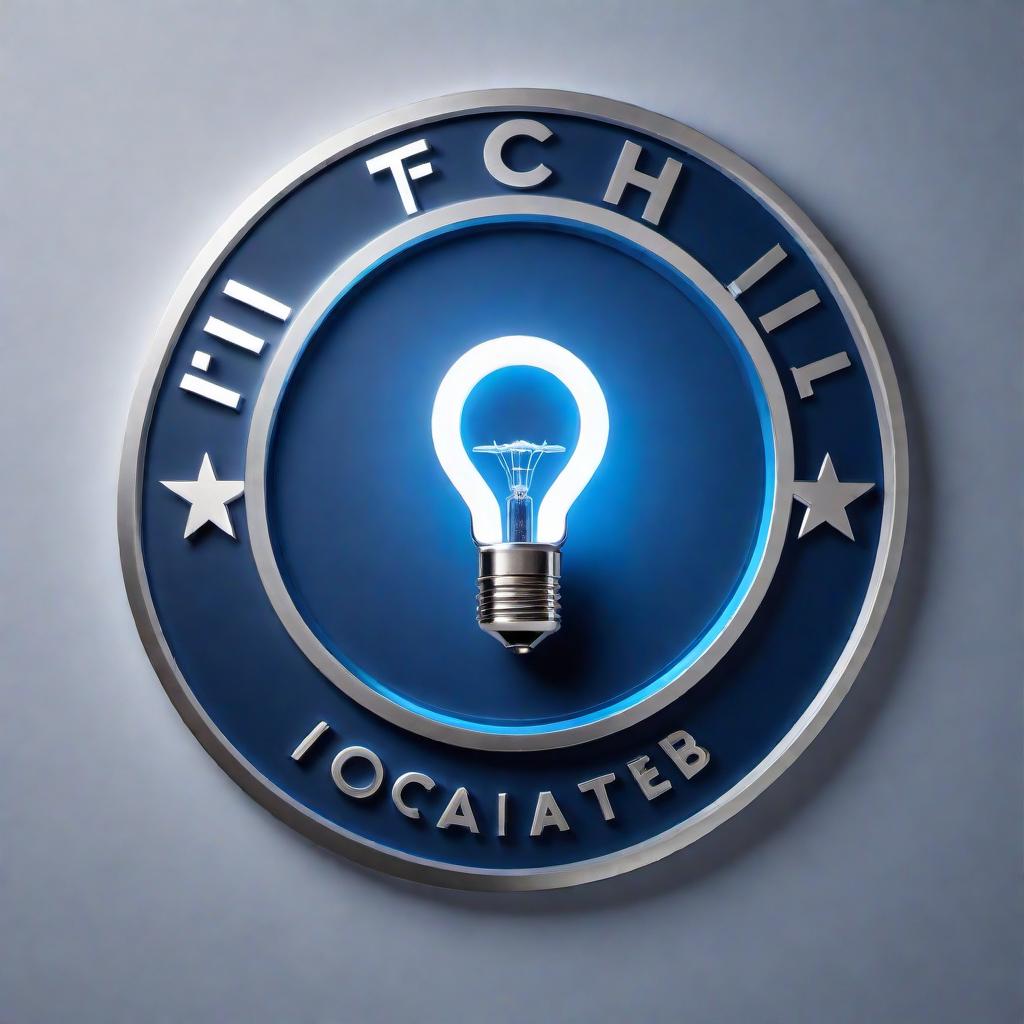  Design a modern and sleek logo for a tech company named 'InnovateHub'. The logo should incorporate a lightbulb symbol to represent innovation and creativity. Use a color palette of blue, white, and a hint of silver for a futuristic feel. Ensure the design is clean, memorable, and suitable for a tech-focused brand. hyperrealistic, full body, detailed clothing, highly detailed, cinematic lighting, stunningly beautiful, intricate, sharp focus, f/1. 8, 85mm, (centered image composition), (professionally color graded), ((bright soft diffused light)), volumetric fog, trending on instagram, trending on tumblr, HDR 4K, 8K