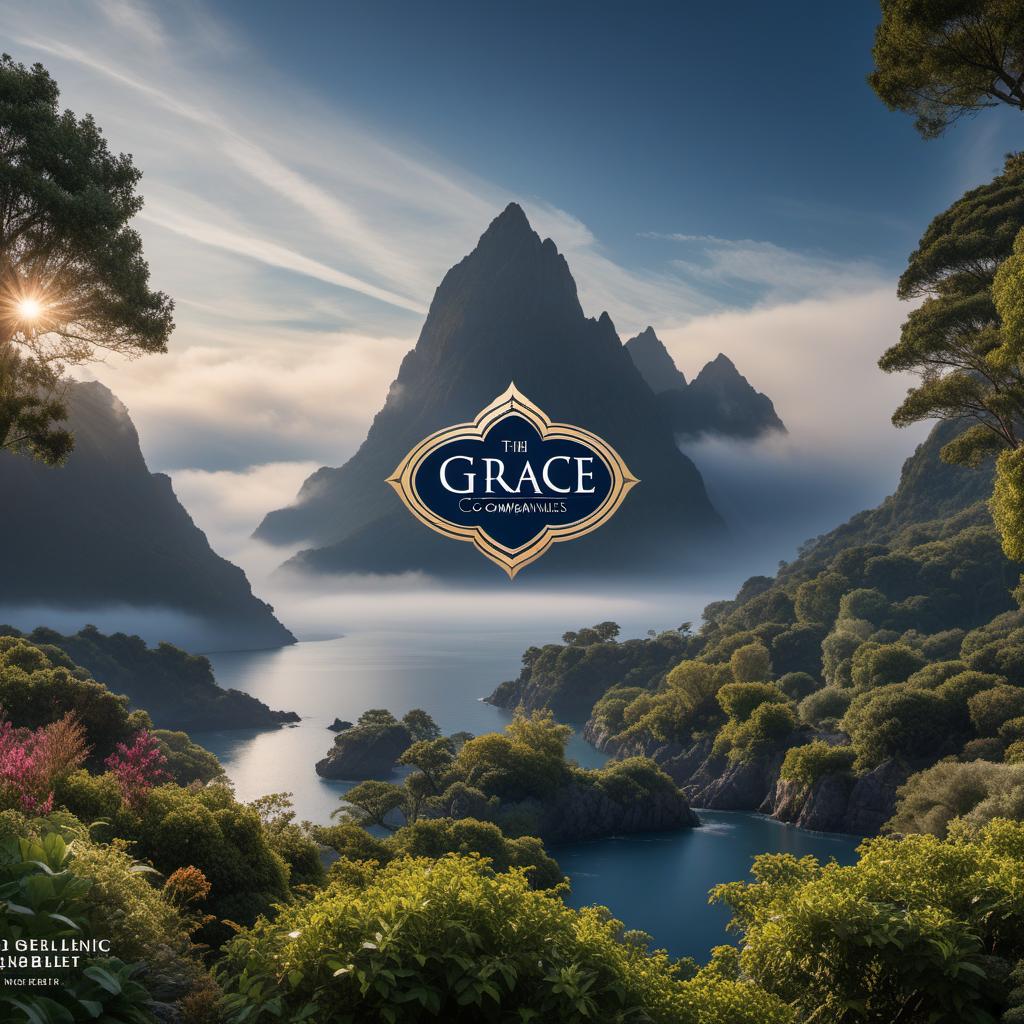  A professional logo containing the name 'The Grace Group of Companies, LLC'. The logo should be elegant and modern with a clean and sophisticated design. Use a classy color palette, such as navy blue and gold. Incorporate elements that suggest unity, growth, and expertise. hyperrealistic, full body, detailed clothing, highly detailed, cinematic lighting, stunningly beautiful, intricate, sharp focus, f/1. 8, 85mm, (centered image composition), (professionally color graded), ((bright soft diffused light)), volumetric fog, trending on instagram, trending on tumblr, HDR 4K, 8K