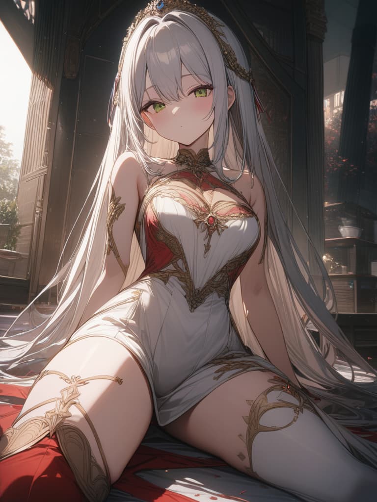  Goddess, goddess of forest, whole body, front, sauce, green, masterpiece, best quality,8k,ultra detailed,high resolution,an extremely delicate and beautiful,hyper detail