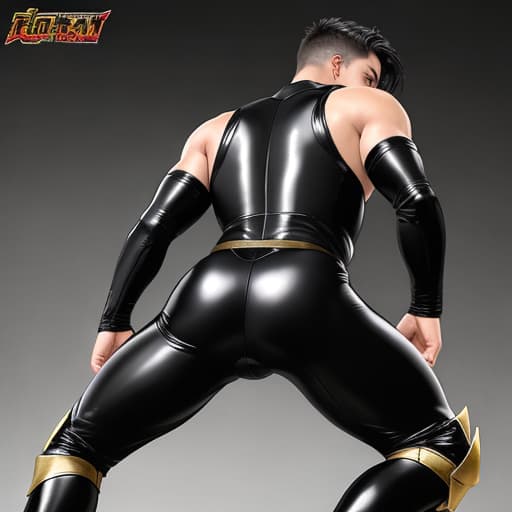  Boys Boys Warrior full body tights butt back fantasy dark fantasy high leg armor rubber suit tight-fitting suit boys games