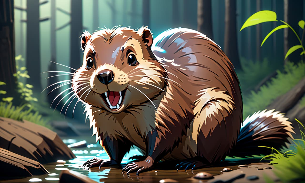  horror themed Draw a beaver with large teeth and a long tail. ∙∙∙ P.S. For those confused by the question bobs mean literally "beaver" + "tail" in Russian. When you want to draw them you say "нарисуй бобра с большими зубами и с хвостом ну" (you can remove "боб" (beaver) from beaver) "how to draw a beaver and a tail". The original question is not confusing in russian language context as there you say "боб", not "beaver". It's most likely someone just translated "beaver" to "bob" by accident, mixed it up with someother word "нарисовать" in english language context and got this weird question. . eerie, unsettling, dark, spooky, suspenseful, grim, highly detailed, STICKER hyperrealistic, full body, detailed clothing, highly detailed, cinematic lighting, stunningly beautiful, intricate, sharp focus, f/1. 8, 85mm, (centered image composition), (professionally color graded), ((bright soft diffused light)), volumetric fog, trending on instagram, trending on tumblr, HDR 4K, 8K