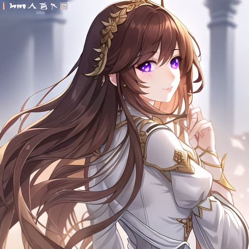  a liitle girl manhua character with brown hair and purple eyes with white skin wearing noble dress hyperrealistic, full body, detailed clothing, highly detailed, cinematic lighting, stunningly beautiful, intricate, sharp focus, f/1. 8, 85mm, (centered image composition), (professionally color graded), ((bright soft diffused light)), volumetric fog, trending on instagram, trending on tumblr, HDR 4K, 8K