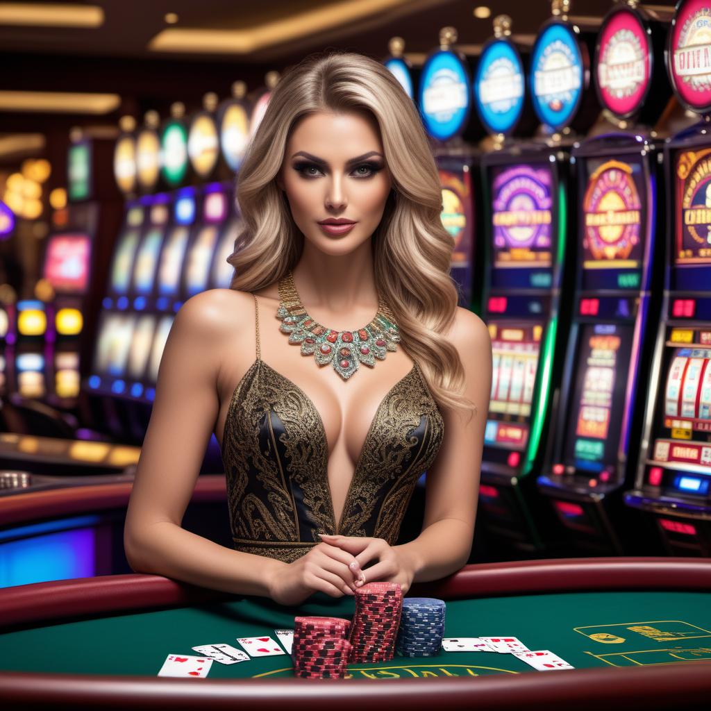  Digital artwork showcasing the best features of five popular casino games on iOS. The scene is displayed on a modern iPhone screen, with each game's interface and key features highlighted. The background should represent a vibrant, digital casino environment full of flashing lights and engaging visuals. 1. PokerStars: Interface showing a poker game in progress, with real-time play, various game modes (Texas Hold'em, Omaha), and tournament options. 2. Slotomania Slots Casino: Vegas: Interface displaying colorful and diverse slot machines, social interaction features, missions, and daily rewards. 3. Big Fish Casino: Slots & Games: Interface presenting a mix of slot games, poker, blackjack, and Texas Hold'em, along with customization option hyperrealistic, full body, detailed clothing, highly detailed, cinematic lighting, stunningly beautiful, intricate, sharp focus, f/1. 8, 85mm, (centered image composition), (professionally color graded), ((bright soft diffused light)), volumetric fog, trending on instagram, trending on tumblr, HDR 4K, 8K