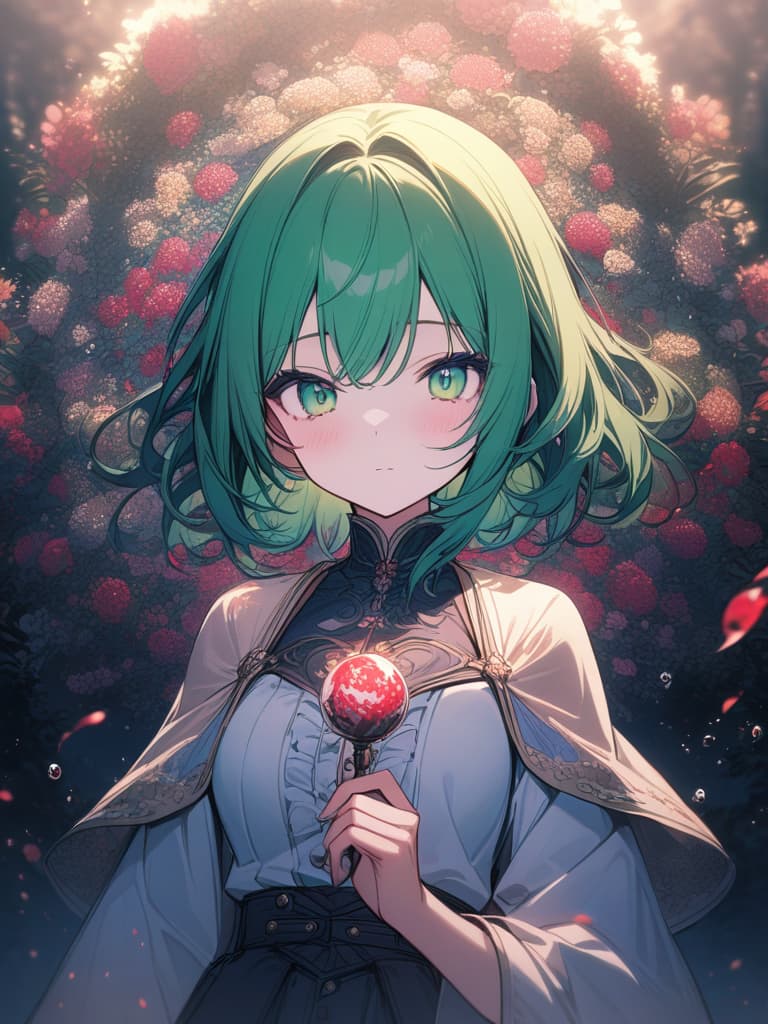  1girl,blood form,blood focus,green hair,very joy, masterpiece, best quality,8k,ultra detailed,high resolution,an extremely delicate and beautiful,hyper detail