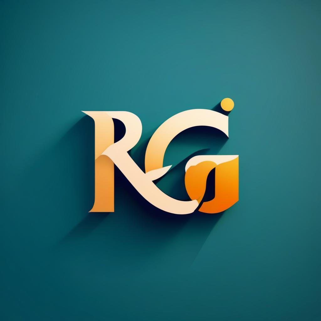  Logo, (threeDRender style), Create a letterform logo for ‘REG ’ featuring a stylish ‘R’, to reflect the brand’s trendy and contemporary fashion offerings.