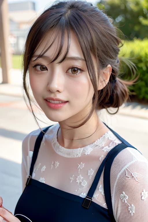  I'm eating Satomi Ishihara, smiles, big tits, bust up, white dress, Mos Burger, (Masterpiece, BestQuality:1.3), (ultra detailed:1.2), (hyperrealistic:1.3), (RAW photo:1.2),High detail RAW color photo, professional photograph, (Photorealistic:1.4), (realistic:1.4), ,professional lighting, (japanese), beautiful face, (realistic face)