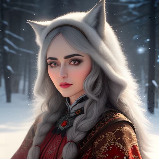  2D. A wolf in Russian folk clothing, big head, big eyes, caricature, a caricature, digital rendering, (figurativism:0.8) hyperrealistic, full body, detailed clothing, highly detailed, cinematic lighting, stunningly beautiful, intricate, sharp focus, f/1. 8, 85mm, (centered image composition), (professionally color graded), ((bright soft diffused light)), volumetric fog, trending on instagram, trending on tumblr, HDR 4K, 8K