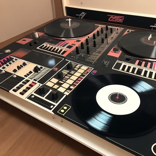  Mixer, decks, vinyls