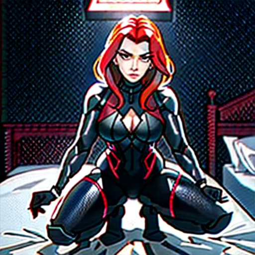  Naked black widow peeing and pooping on the bed hyperrealistic, full body, detailed clothing, highly detailed, cinematic lighting, stunningly beautiful, intricate, sharp focus, f/1. 8, 85mm, (centered image composition), (professionally color graded), ((bright soft diffused light)), volumetric fog, trending on instagram, trending on tumblr, HDR 4K, 8K