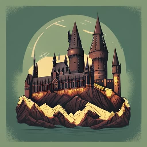  harry potter in PrintDesign style