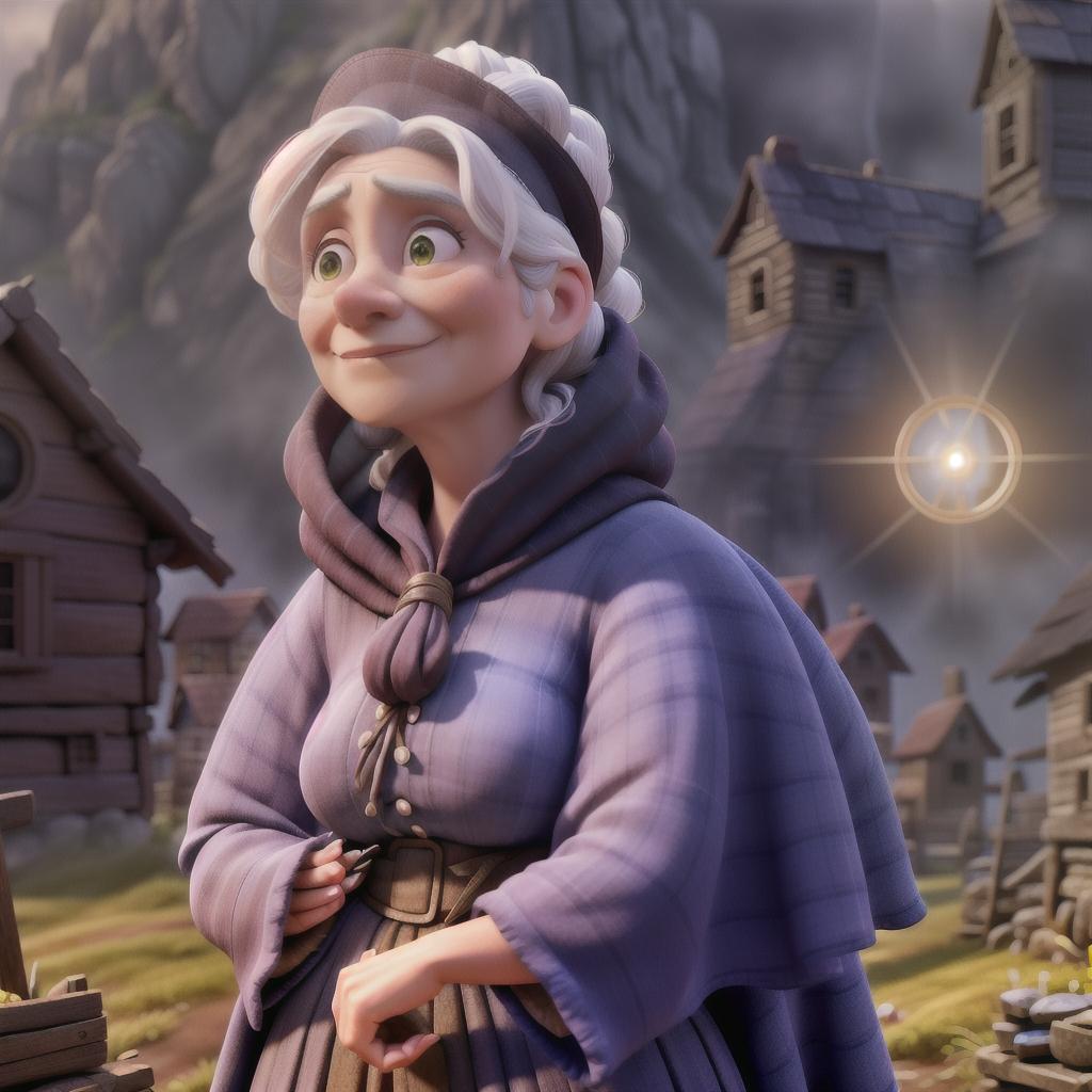  Aunt-Mose, 1700’s-witch, cute-old, poor-lady, Rocks-Village, rural-New-England, misfortunes-evil-magic, colonial, homeless, hyperrealistic, full body, detailed clothing, highly detailed, cinematic lighting, stunningly beautiful, intricate, sharp focus, f/1. 8, 85mm, (centered image composition), (professionally color graded), ((bright soft diffused light)), volumetric fog, trending on instagram, trending on tumblr, HDR 4K, 8K