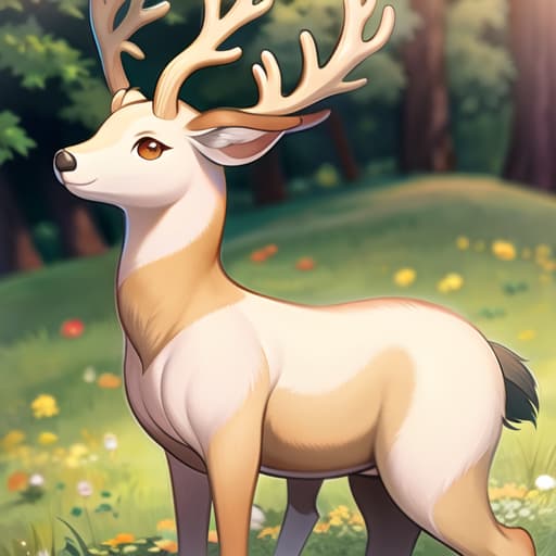  master piece , best quality,Deer Anthropomorphization